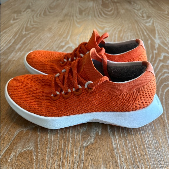 ALLBIRDS Tree Dasher 2 Women’s Orange Knit Running Sneakers Size 7 - Picture 13 of 13